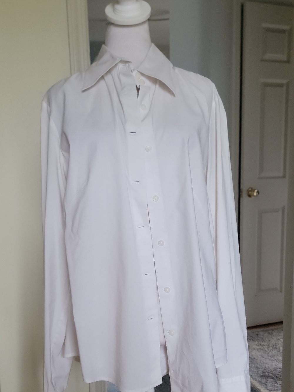 Ideology Petite Large Classic Dress Shirt - White